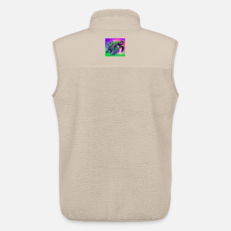 Schildkröte - Unisex Sherpaweste von Stanley/Stella - Beige