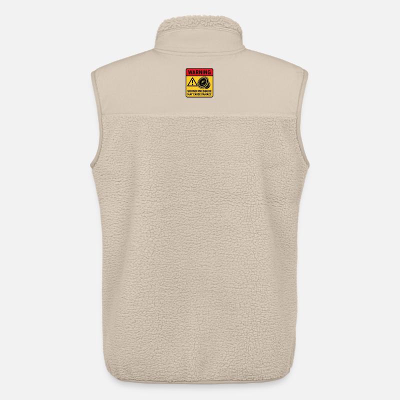 Warnung bei der Audiowiedergabe - Unisex Sherpaweste von Stanley/Stella - Beige