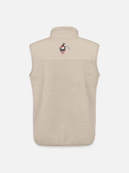 Bloody skull split by an axe - Unisex Sherpa Gilet by Stanley/Stella - beige