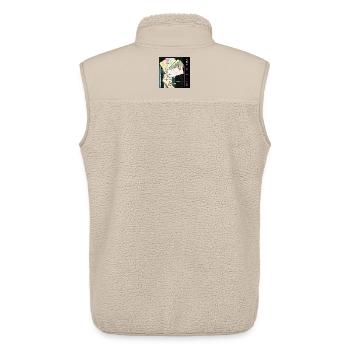 Bunte Geldscheine mit Street Art Flair - Unisex Sherpaweste von Stanley/Stella - Beige - Hinten - AI Model Male 178 light (178cm)