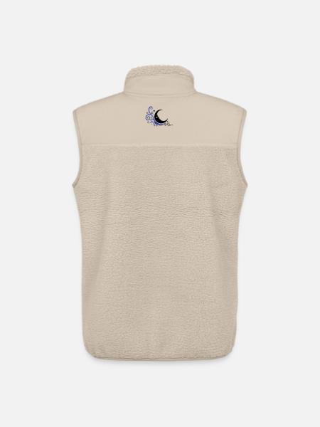 Mystical moon with stars night symbol - Unisex Sherpa Gilet by Stanley/Stella - beige