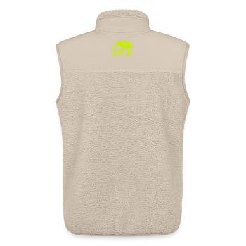 Fanatiques de fitness Redressements assis 110 % Gymnastique suédoise Gym - Veste sans manches sherpa unisexe Stanley/Stella - beige - Dos - AI Model Male 178 light (178cm)