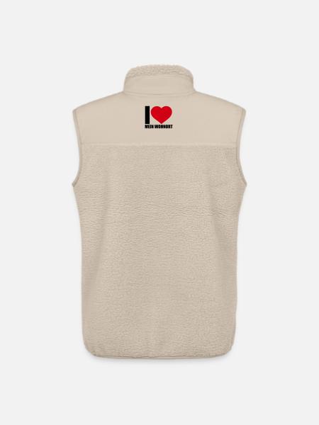 Liebe Wohnort - Unisex Sherpaweste von Stanley/Stella - Beige