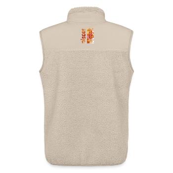 Zodiac sign Pisces - Unisex Sherpa Gilet by Stanley/Stella - beige - Back - AI Model Male 178 light (178cm)