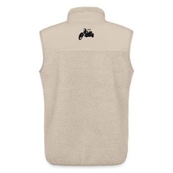 Trike - Unisex Sherpaweste von Stanley/Stella - Beige - Hinten - AI Model Male 178 light (178cm)