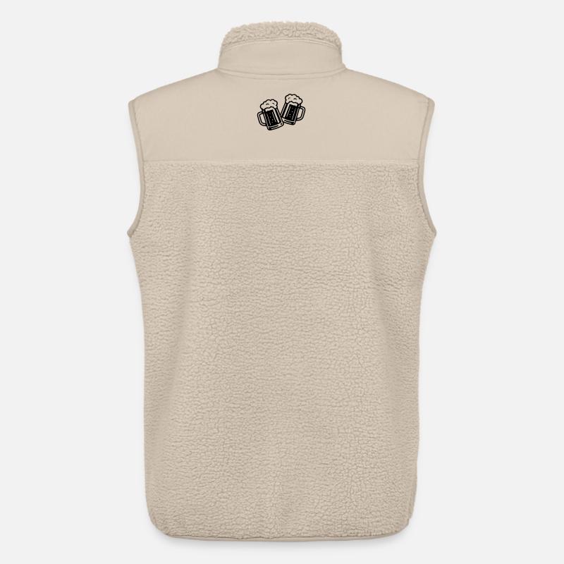 Bier Prost Bierkrug - Unisex Sherpaweste von Stanley/Stella - Beige
