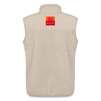 Sixty-year-old mouse 60th birthday - Unisex Sherpa Gilet by Stanley/Stella - beige - Back - AI Model Male 178 light (178cm)
