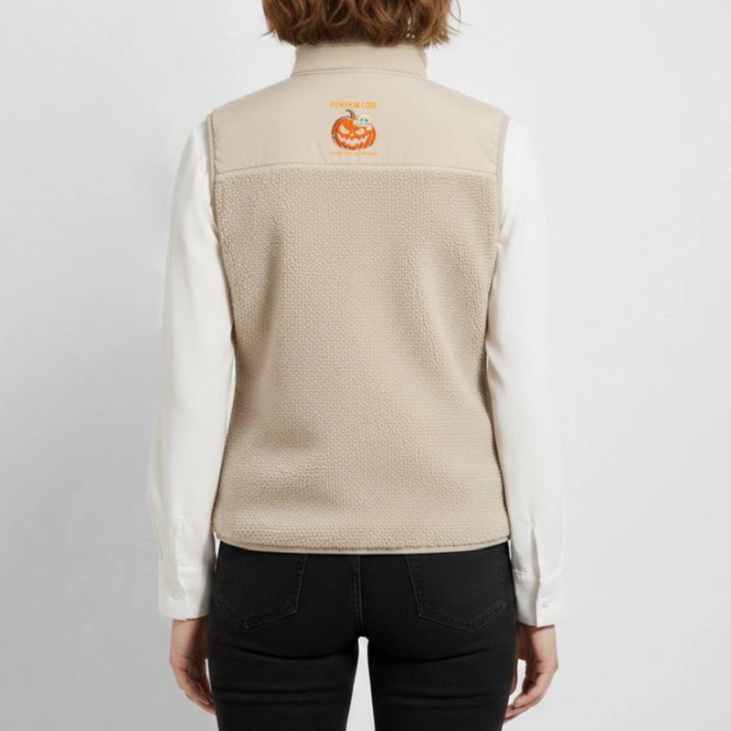 Pumpkin Code : Candy est mon algorithme ! Veste sans manches sherpa unisexe Stanley/Stella