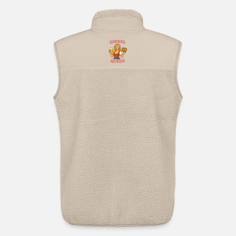 Dirndl Queen - Unisex Sherpaweste von Stanley/Stella - Beige
