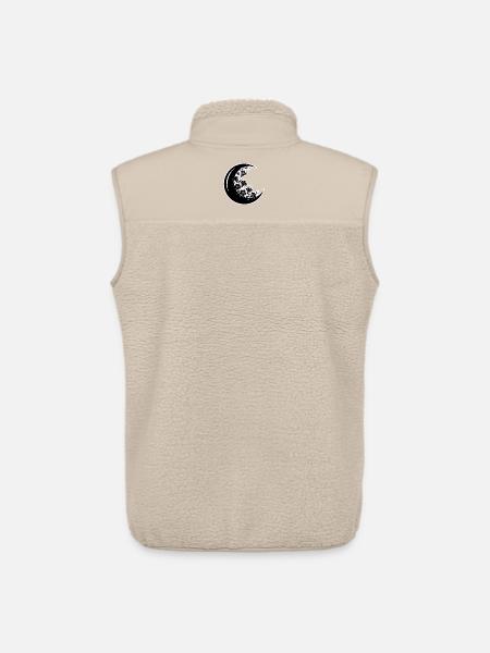 Floral Moon Phase Illustration - Unisex Sherpa Gilet by Stanley/Stella - beige