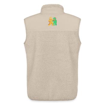 Lebkuchenmann Weihnachten Gingerbread Lebkuchen - Unisex Sherpaweste von Stanley/Stella - Beige - Hinten - AI Model Male 178 light (178cm)