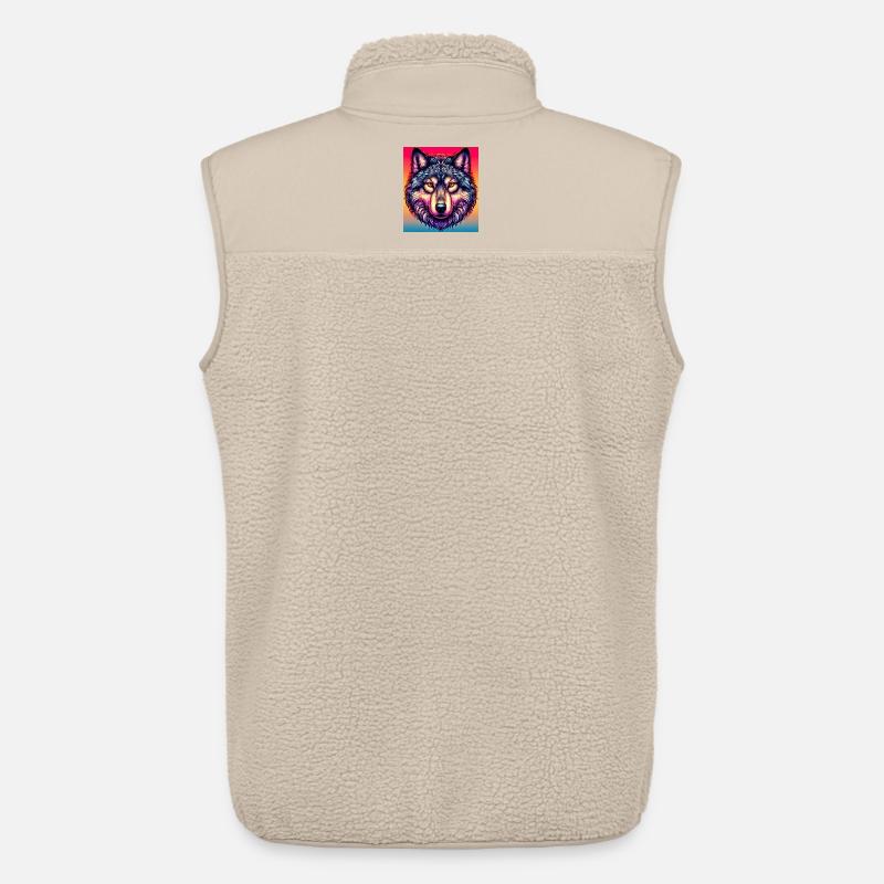 Wolf - Unisex Sherpaweste von Stanley/Stella - Beige
