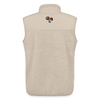 weightlifting - Unisex Sherpa Gilet by Stanley/Stella - beige - Back - AI Model Male 178 light (178cm)