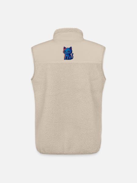 Grummel Katze - Unisex Sherpa Gilet by Stanley/Stella - beige