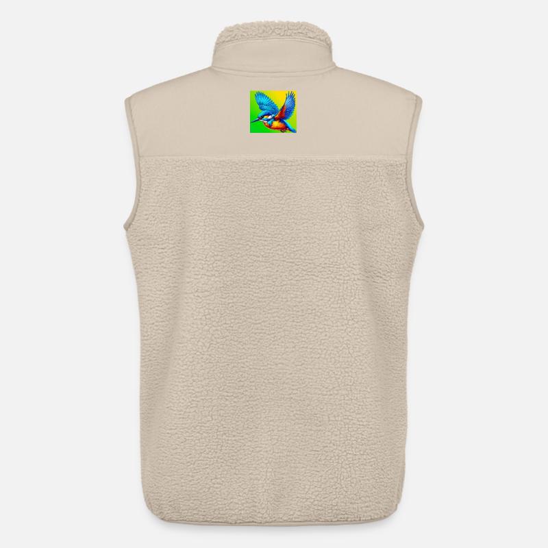 Eisvogel - Unisex Sherpaweste von Stanley/Stella - Beige