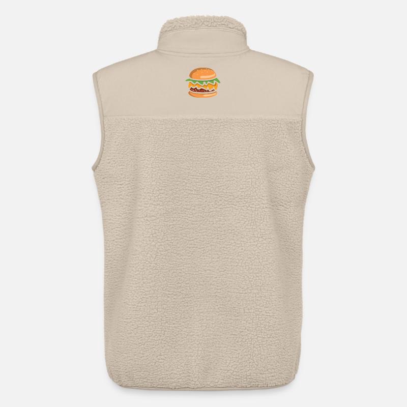 Comic Burger Cheeseburger - Unisex Sherpaweste von Stanley/Stella - Beige