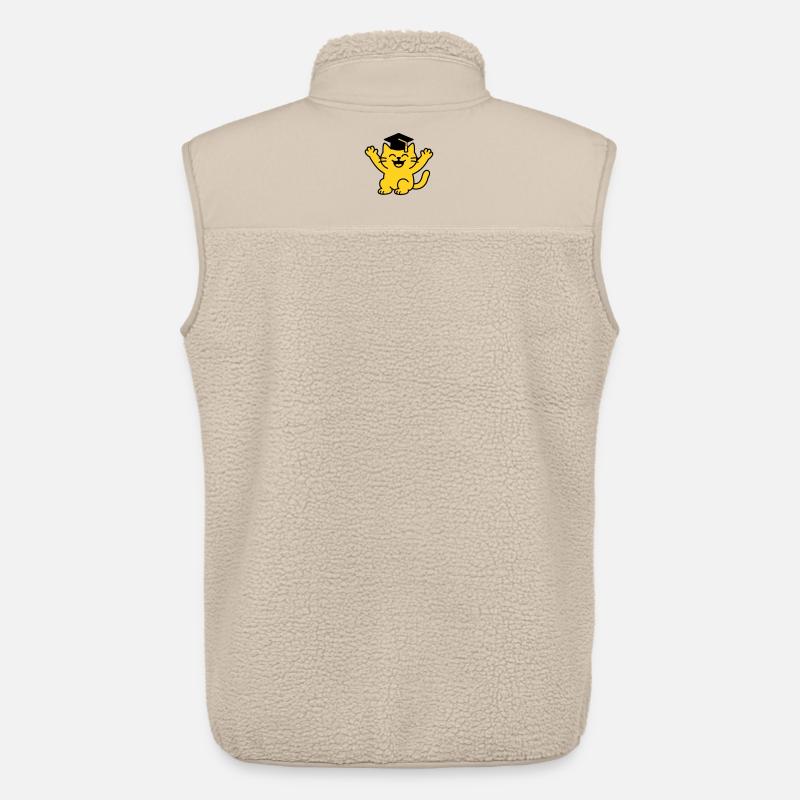 Bachelor Chat / Diplôme Chat - Veste sans manches sherpa unisexe Stanley/Stella - beige