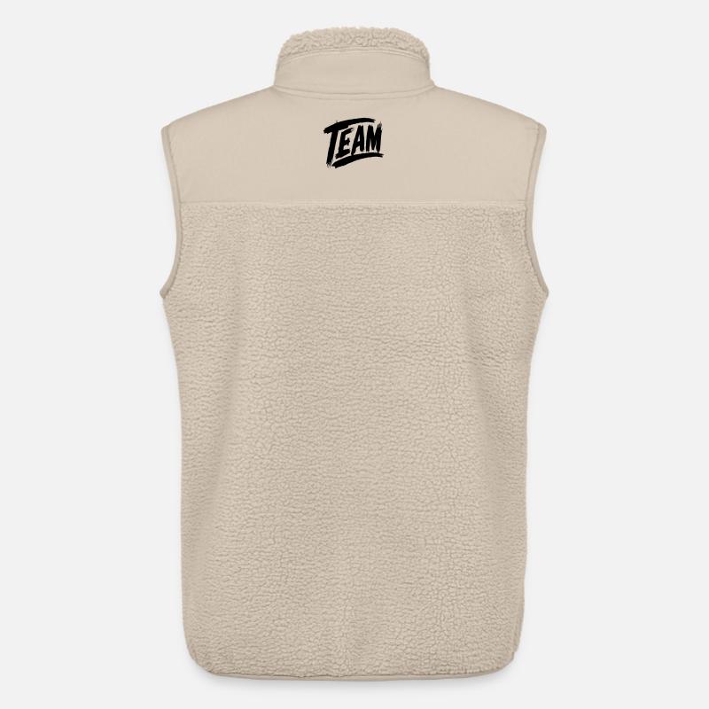 Team Schriftzug - Unisex Sherpaweste von Stanley/Stella - Beige
