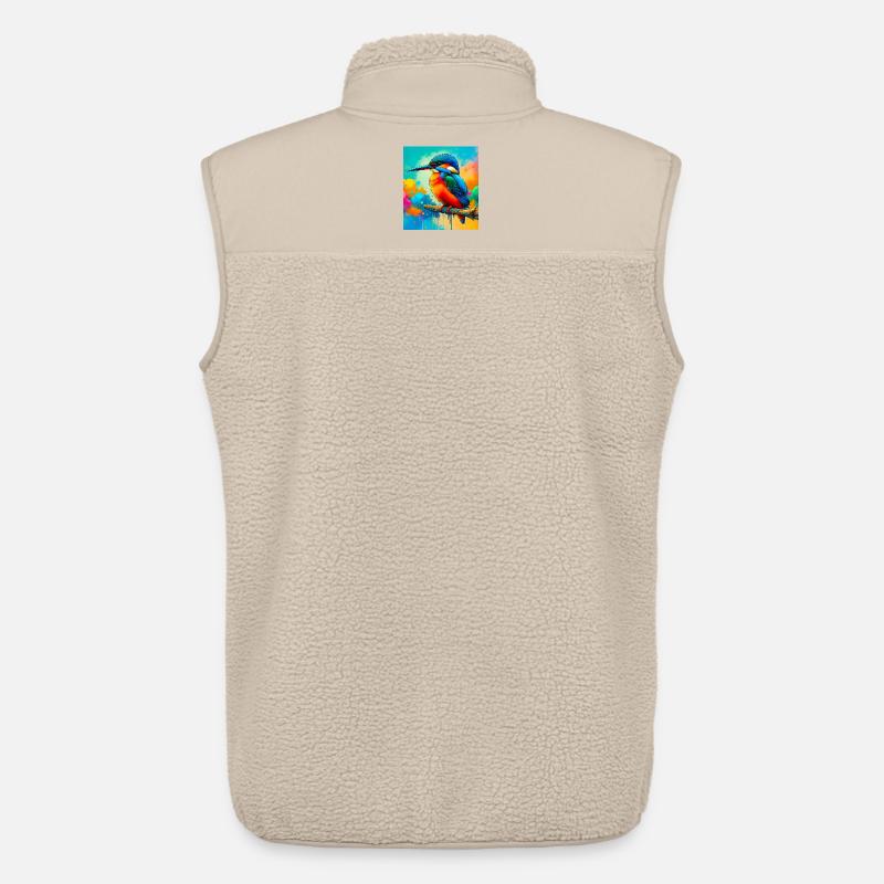 Eisvogel - Unisex Sherpaweste von Stanley/Stella - Beige