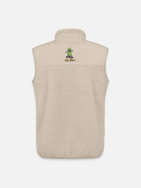 Pickle Vibes - Unisex Sherpa Gilet by Stanley/Stella - beige