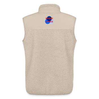 HAPPY NEW YEAR. NEW YEAR'S EVE. NEW YEAR - Unisex Sherpa Gilet by Stanley/Stella - beige - Back - AI Model Male 178 light (178cm)
