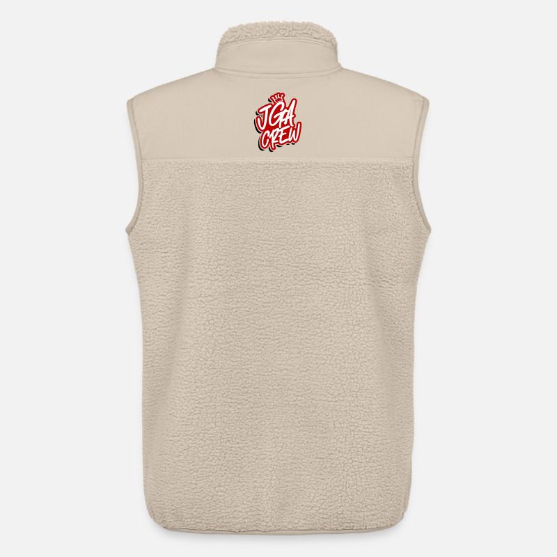 Jga Crew Junggesellenabschied - Unisex Sherpaweste von Stanley/Stella - Beige
