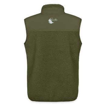 Für Cecile - Unisex Sherpaweste von Stanley/Stella - Khaki - Hinten - AI Model Male 178 light (178cm)