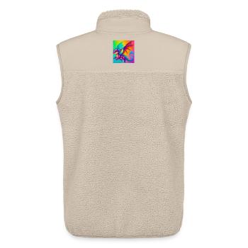 dragon - Unisex Sherpa Gilet by Stanley/Stella - beige - Back - AI Model Male 178 light (178cm)