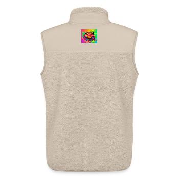 frog - Unisex Sherpa Gilet by Stanley/Stella - beige - Back - AI Model Male 178 light (178cm)