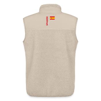 Tenerife - Unisex Sherpa Gilet by Stanley/Stella - beige - Back - AI Model Male 178 light (178cm)