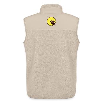Schnecke Klippe Nacht Mond Rund Berg Lustig süß - Unisex Sherpaweste von Stanley/Stella - Beige - Hinten - AI Model Male 178 light (178cm)
