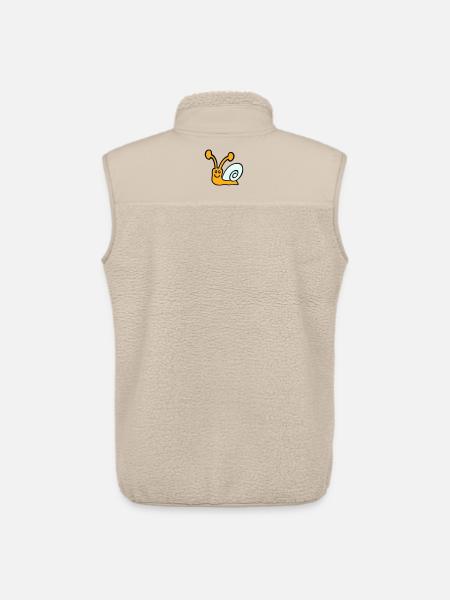 Snail Shell Cute Cute Happy Cool - Unisex Sherpa Gilet by Stanley/Stella - beige