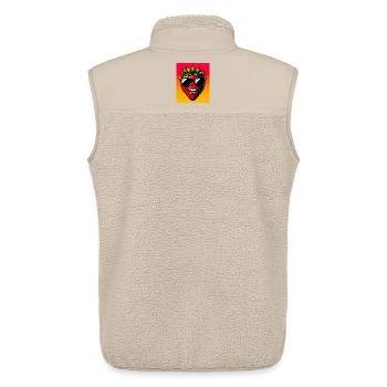 Erdbeeren Erdbeeren - Unisex Sherpaweste von Stanley/Stella - Beige - Hinten - AI Model Male 178 light (178cm)