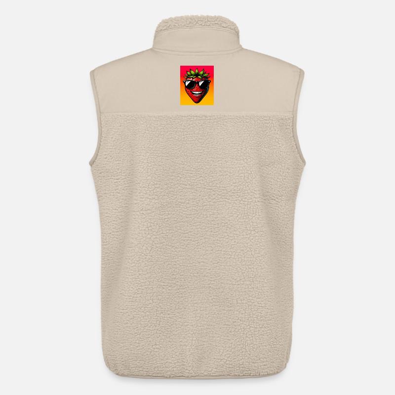 Erdbeeren Erdbeeren - Unisex Sherpaweste von Stanley/Stella - Beige