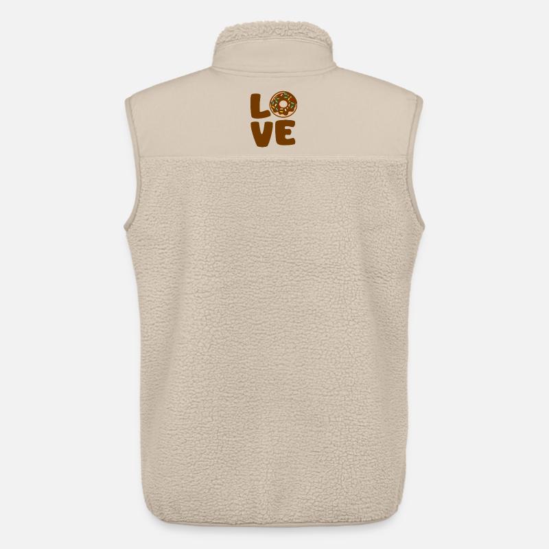 Liebe Donut Typographic Soft - Unisex Sherpaweste von Stanley/Stella - Beige