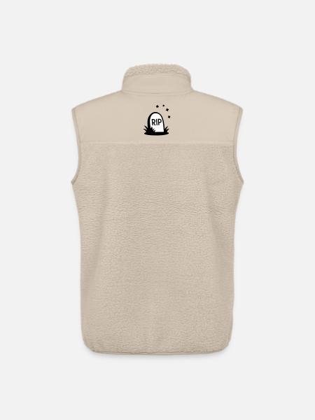RIP Halloween Grabstein Silhouette - Unisex Sherpaweste von Stanley/Stella - Beige