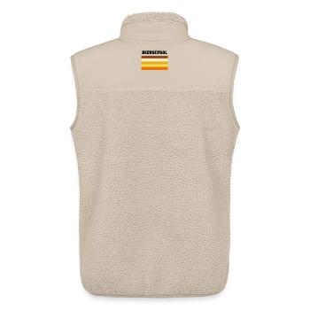 Beersexual - Unisex Sherpa Gilet by Stanley/Stella - beige - Back - AI Model Male 178 light (178cm)