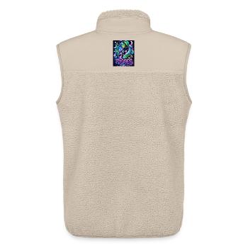 Pisces - Unisex Sherpa Gilet by Stanley/Stella - beige - Back - AI Model Male 178 light (178cm)