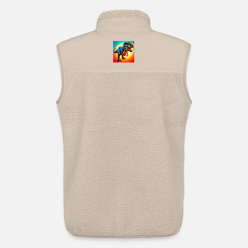 Dinosaurier - Unisex Sherpaweste von Stanley/Stella - Beige