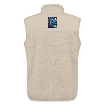 Lighthouse Sea Baltic Sea North Sea North Beach - Unisex Sherpa Gilet by Stanley/Stella - beige - Back - AI Model Male 178 light (178cm)