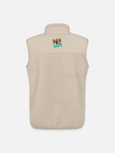 Dad Life, Fathers Gift - Unisex Sherpa Gilet by Stanley/Stella - beige