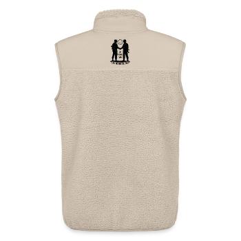 LET PEACE WIN - Unisex Sherpa Gilet by Stanley/Stella - beige - Back - AI Model Male 178 light (178cm)