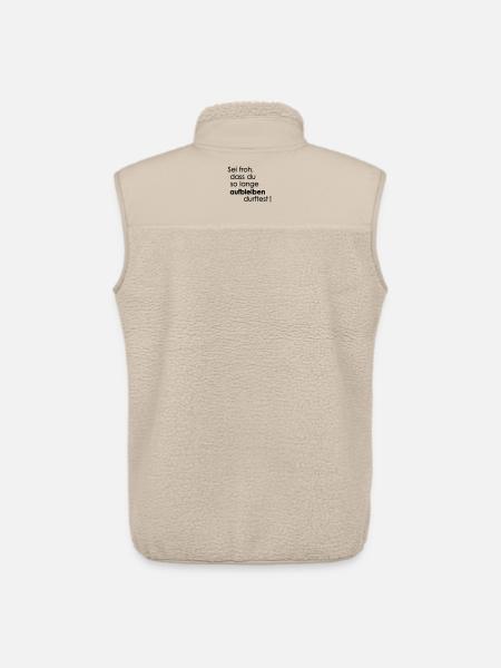 Veiller - Veste sans manches sherpa unisexe Stanley/Stella - beige