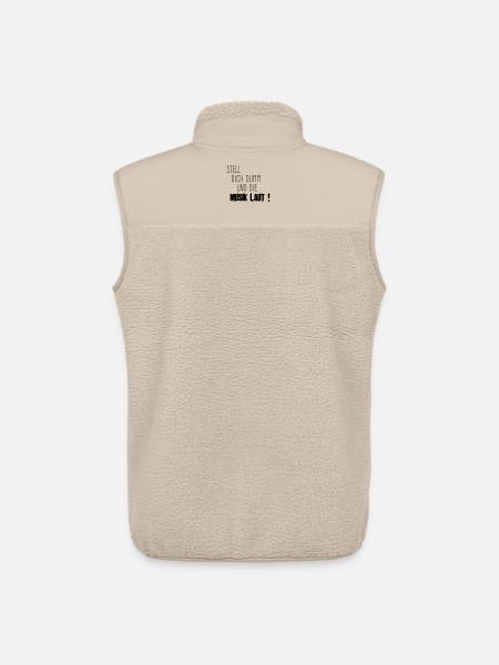 Dich Dumm Musik Laut - Unisex Sherpaweste von Stanley/Stella - Beige