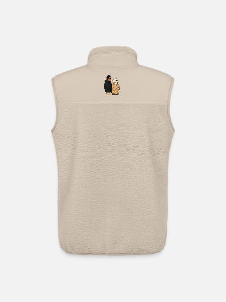 Oma Karin mit dem Enkel - Unisex Sherpaweste von Stanley/Stella - Beige