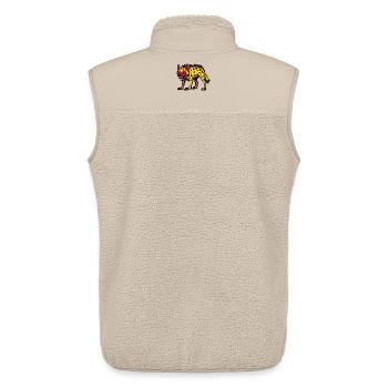 Hyena Halloween Comic Funny - Unisex Sherpa Gilet by Stanley/Stella - beige - Back - AI Model Male 178 light (178cm)