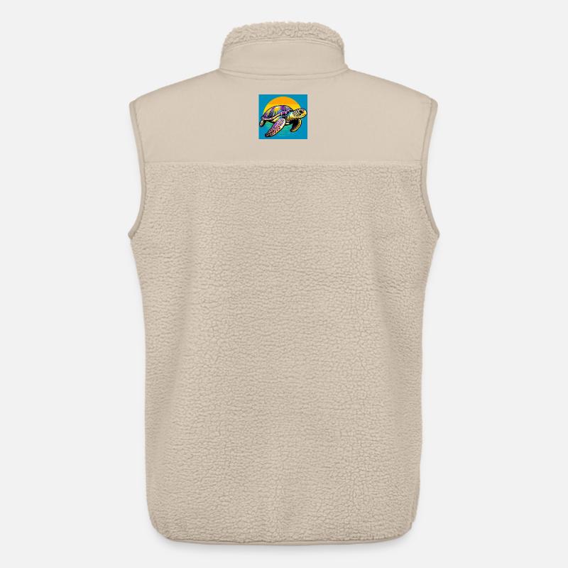 Schildkröte - Unisex Sherpaweste von Stanley/Stella - Beige