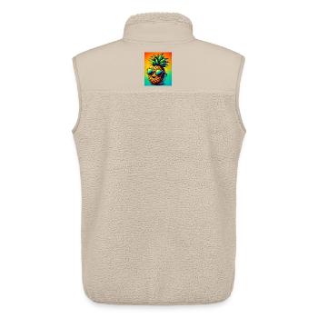 Ananas - Unisex Sherpaweste von Stanley/Stella - Beige - Hinten - AI Model Male 178 light (178cm)