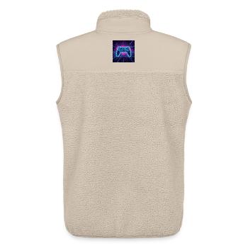 Neon Gaming Universe - Unisex Sherpaweste von Stanley/Stella - Beige - Hinten - AI Model Male 178 light (178cm)