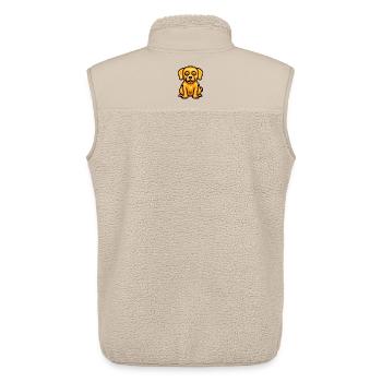 Golden Retriever Dog HalloweenFunny - Unisex Sherpa Gilet by Stanley/Stella - beige - Back - AI Model Male 178 light (178cm)